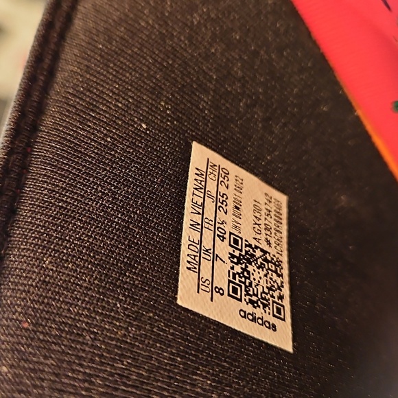 💕ADIDAS x FARM RIO💕 Adilette Comfort Slides 8 New in Box - Picture 15 of 16